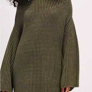 Free People Boat Neck Tunic Sweater - New With Tag